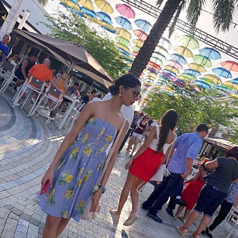 Strapless fit and flare dress